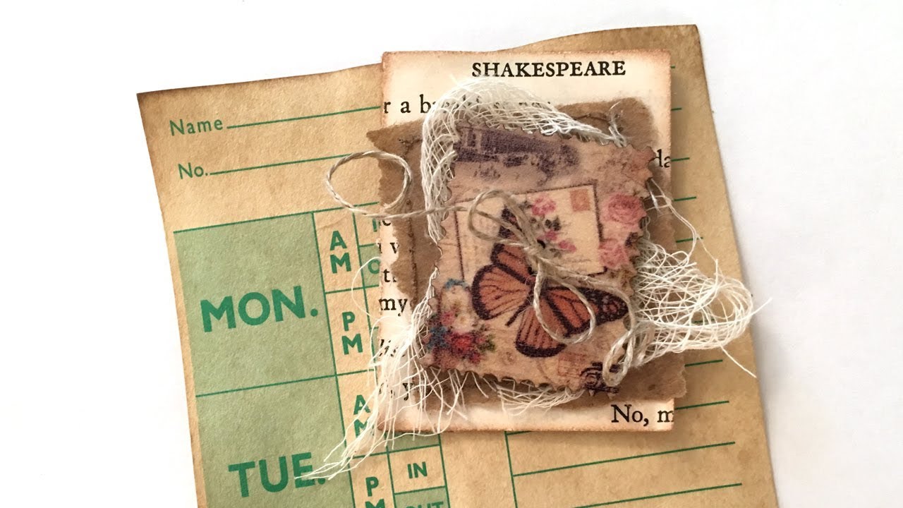 Easy Book Page Altered Paper Clips