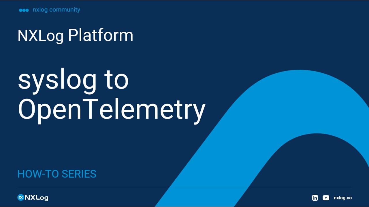 How-to series: syslog to OpenTelemetry