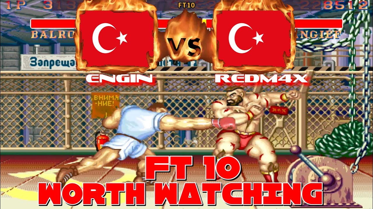 Street Fighter 2 Champion Edition - Engin (TUR) VS (TUR) RedM4X [sf2ce] [Fightcade] ストリートファイター2