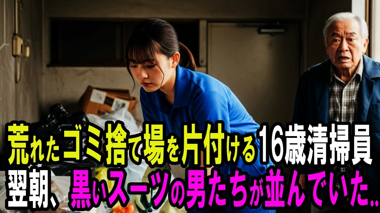 「……放っておけなかった」荒れたゴミ捨て場を無償で片付けた清掃員 翌朝、黒いスーツの男たちが並んでいた…