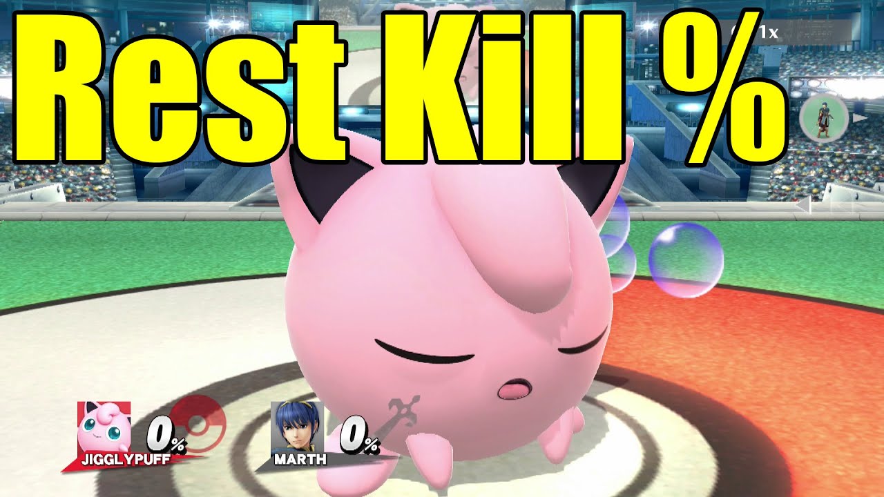 What Percentage Does Jigglypuff's Rest Kill At in Super Smash Bros Wii U