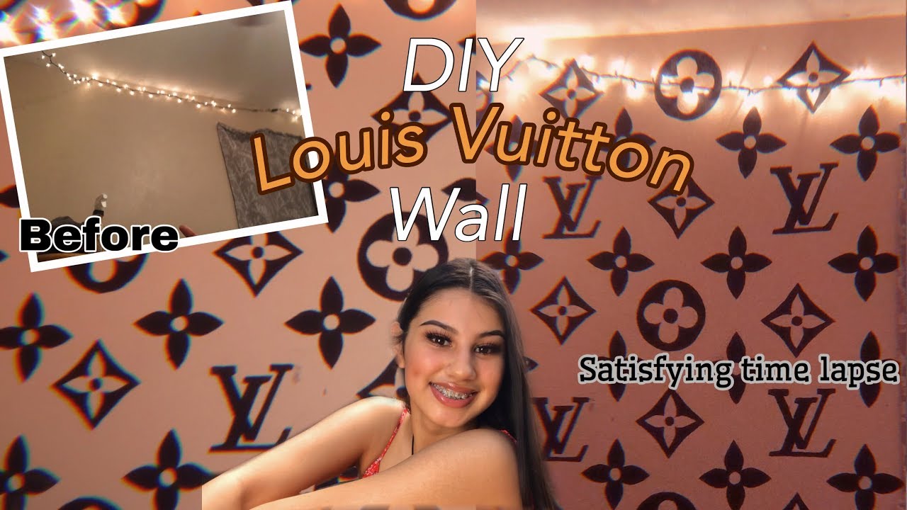 DIY Louis Vuitton wall(CHEAP & EASY)