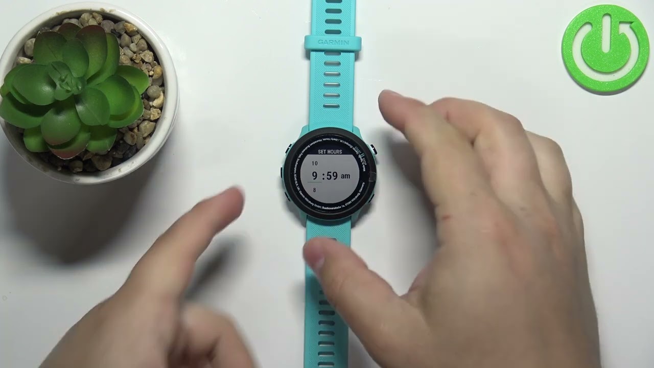 How to Change Time on GARMIN Forerunner 55 - Set Up Time