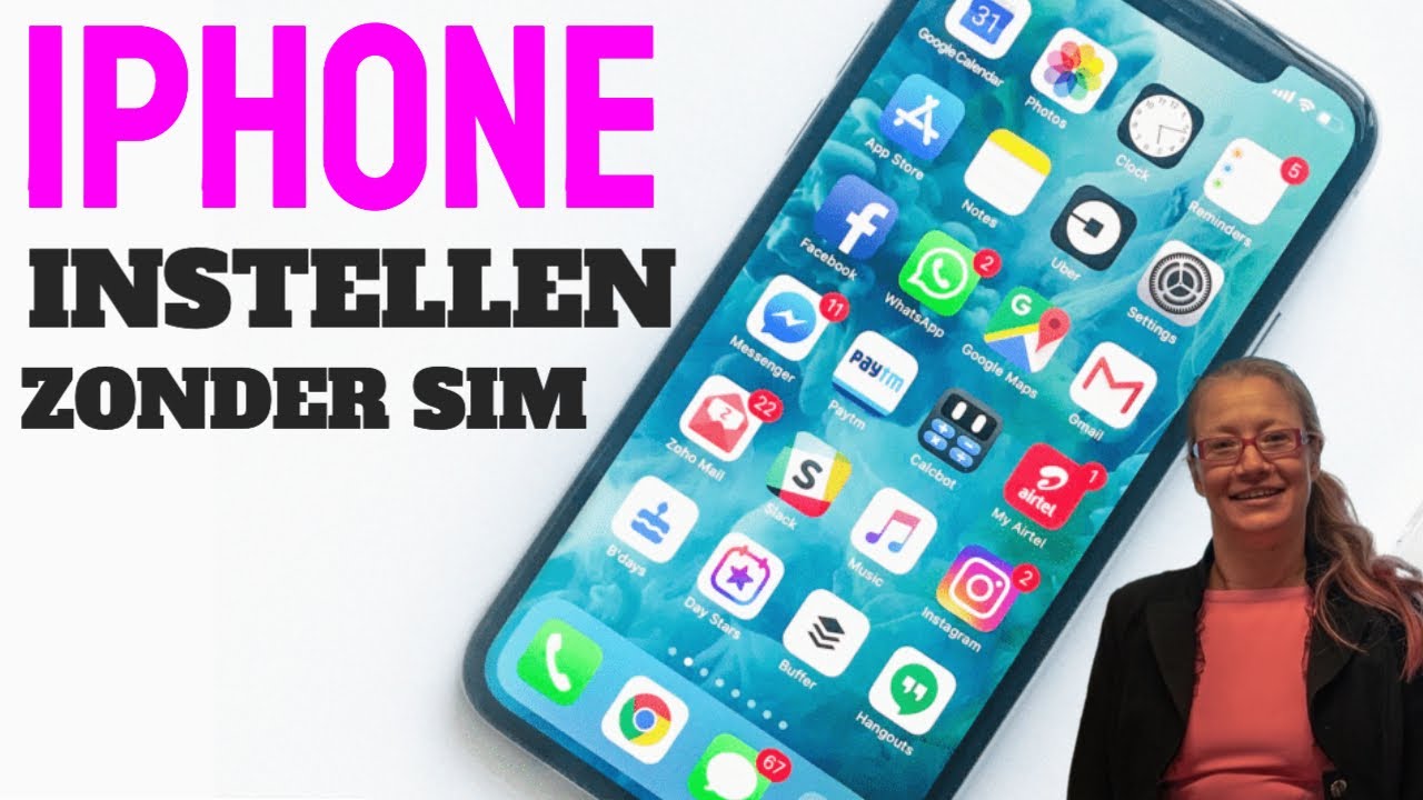 iPhone Hulp: iPhone instellen zonder sim