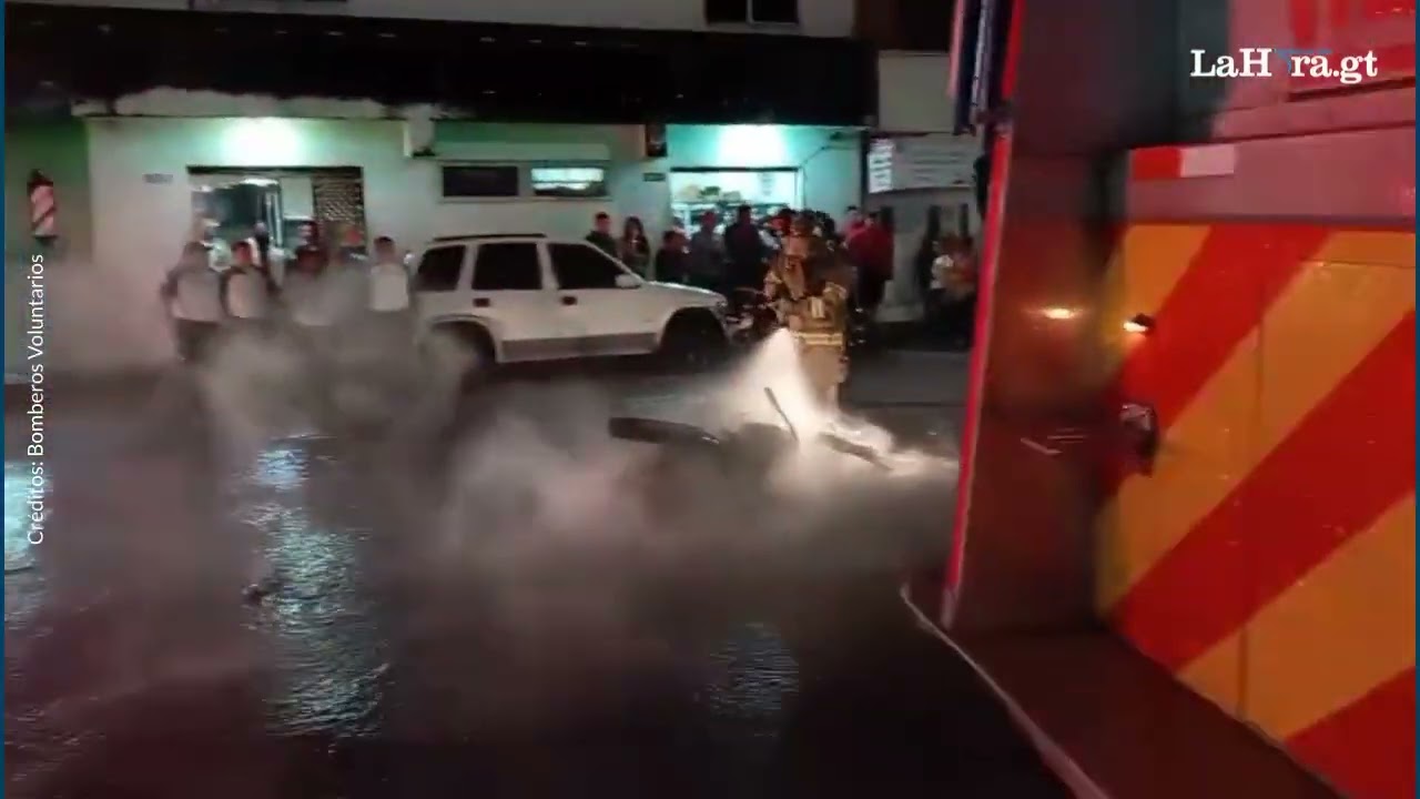 Ataque armado en zona 6 deja un fallecido, dos heridos y una motocicleta incendiada