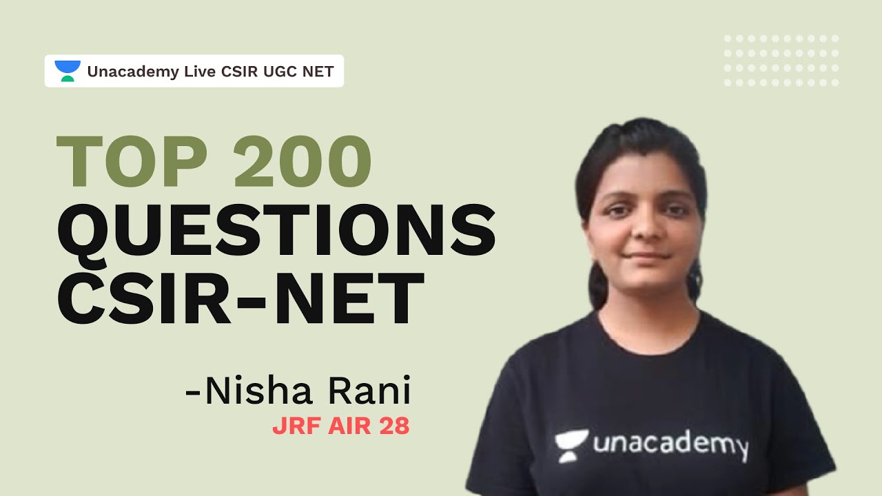 Top 200 Questions CSIR-NET| CSIR 2021| Chemical Science| JRF AIR 28 Nisha Rani Free Mp3 Download ...