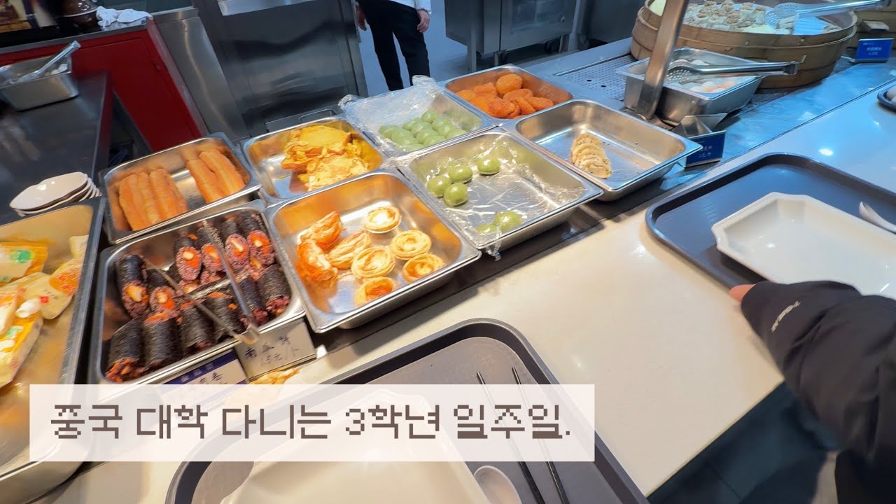 중국 대학 다니는 3학년의 일주일.