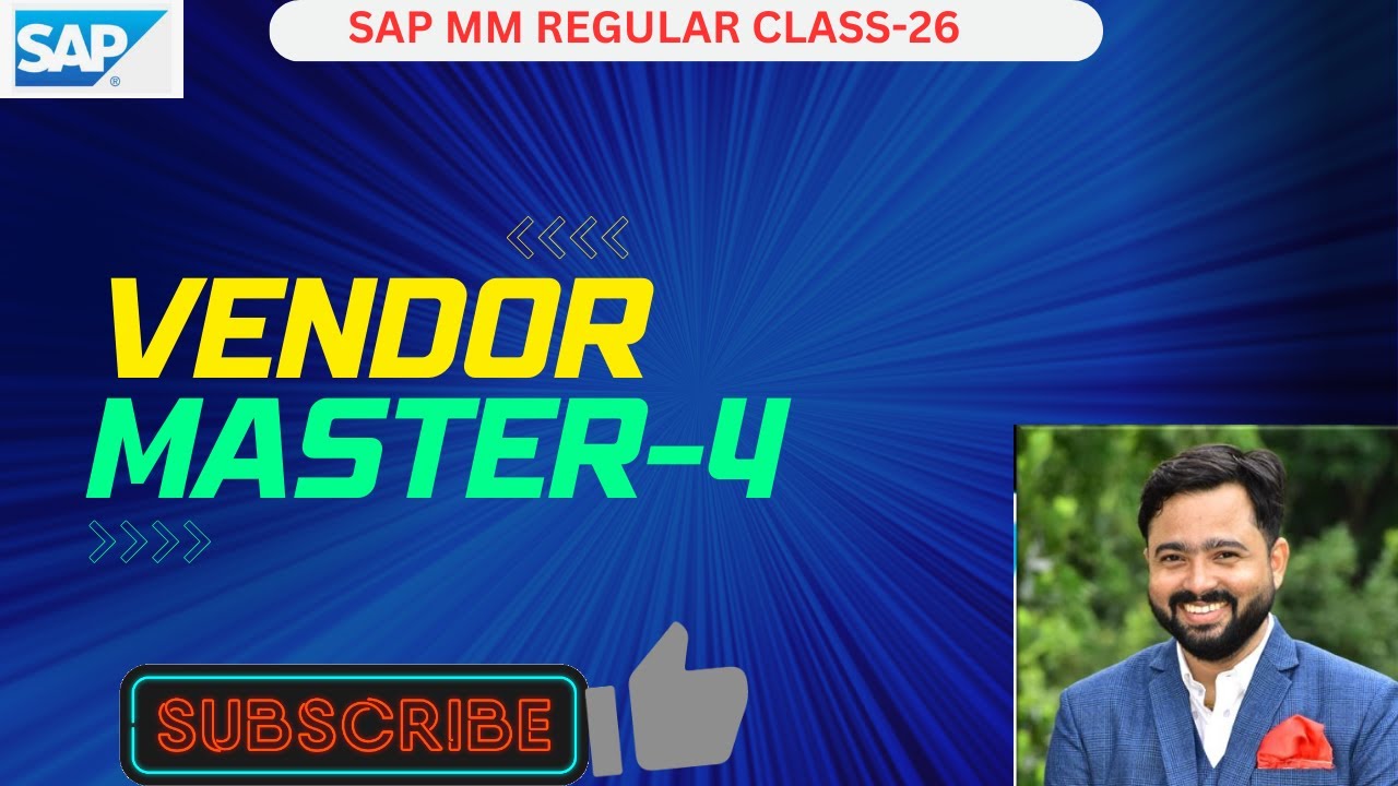SAP MM Vendor Master Creation | Partner Role Explained | Class 27 | Learn with Anshuman