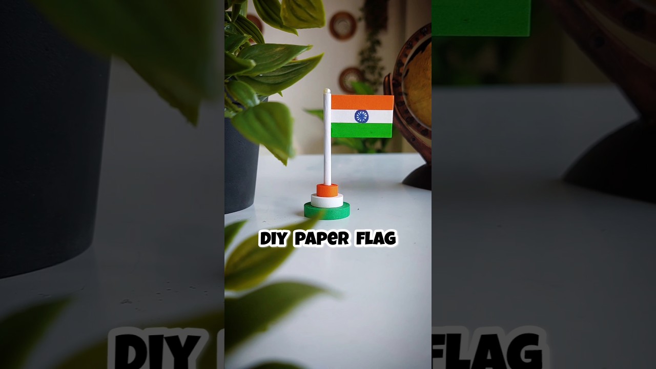 Indian Flag DIY for Desk | Easy Paper Craft #diy #craft #india #republicday