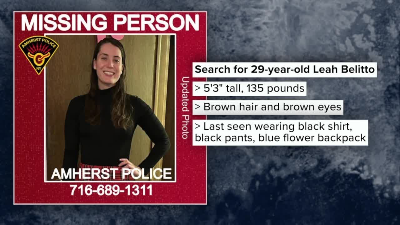 Search for missing Amherst woman Leah Bellitto continues