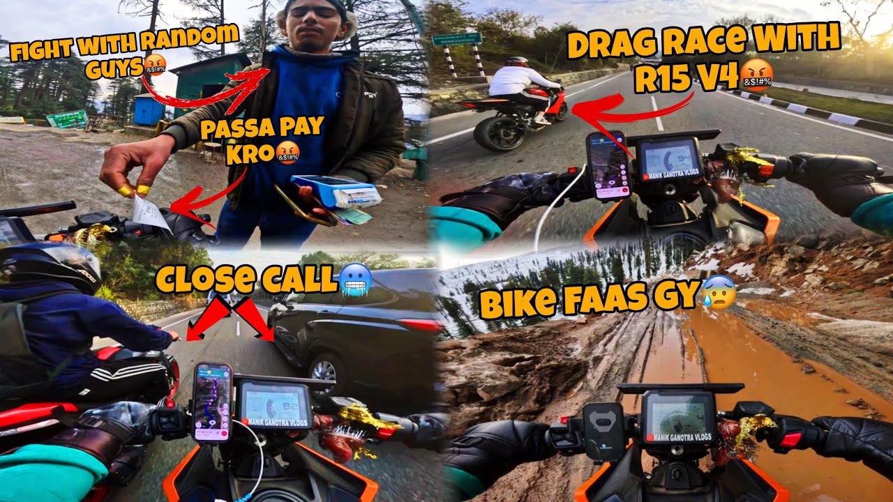Jammu Walo Sa Be Passa Laa Rha Hai🤬 || RTR wala Ka Sath Bike Touch Ho Gay Thi🤬|| Race With R15 V4 🥵