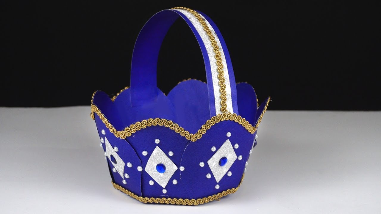 How to Make Paper Basket in Easy Way
