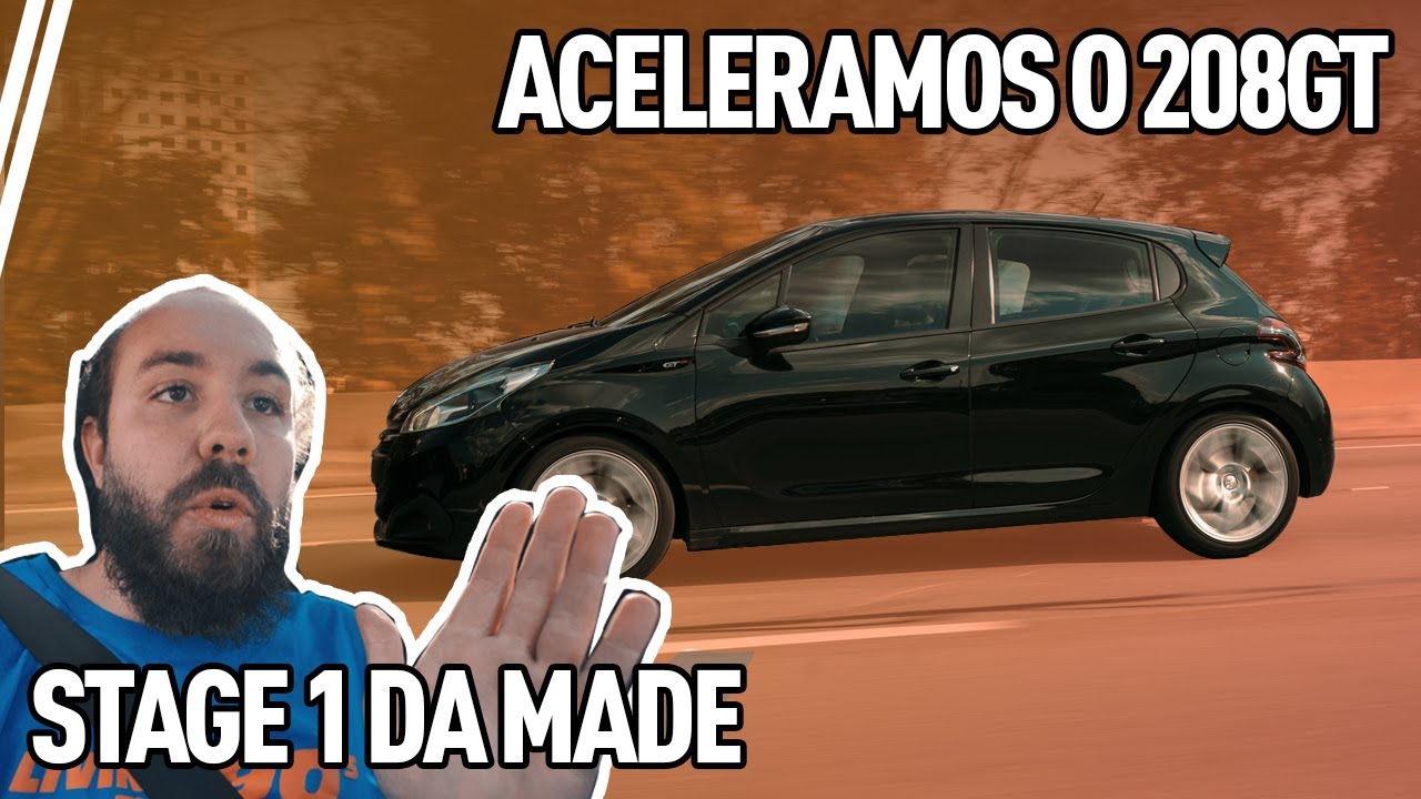 ACELERAMOS O 208GT COM REMAP FEITO PELA MADE FOR STREET! MELHOROU DEMAIS