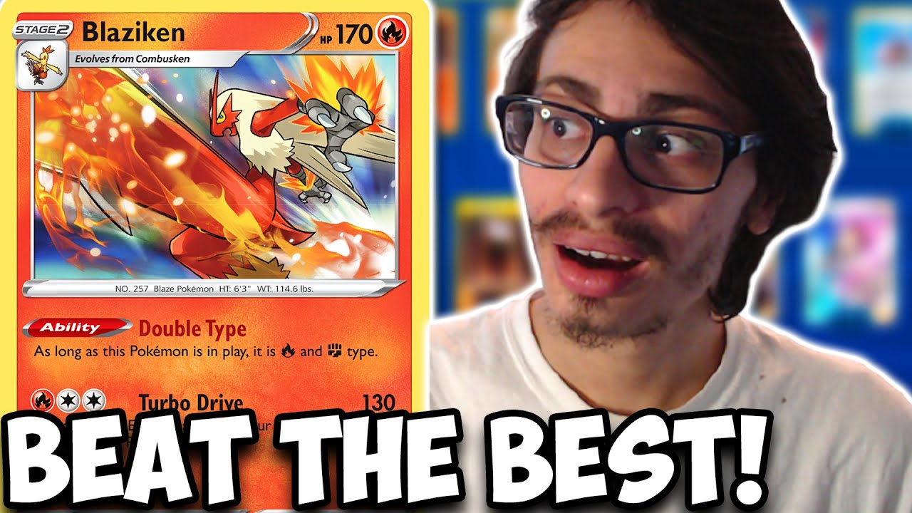 DUAL Type Blaziken Can Beat The Best Cards! A Fire & FIGHTING Type! Brilliant Stars PTCGO