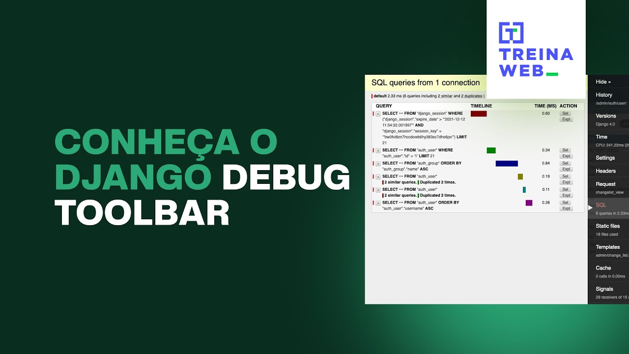 Conheça o Django Debug Toolbar