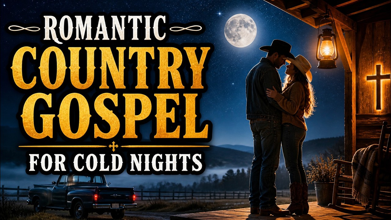 Cozy Snowy Campfire 💕 Country Melodies & Gentle Snowfall for Deep Rest