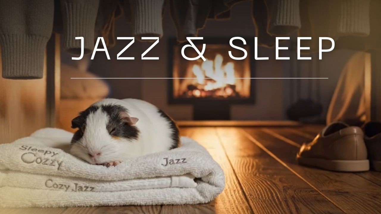 Relaxing Fireplace Jazz | Cozy Night Closet