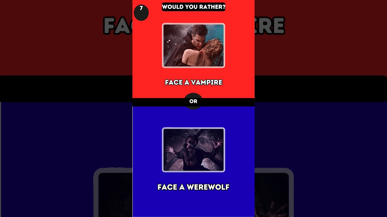 Would You Rather? Vampire o Werewolf?#quiz #mystery #entertainment #trending