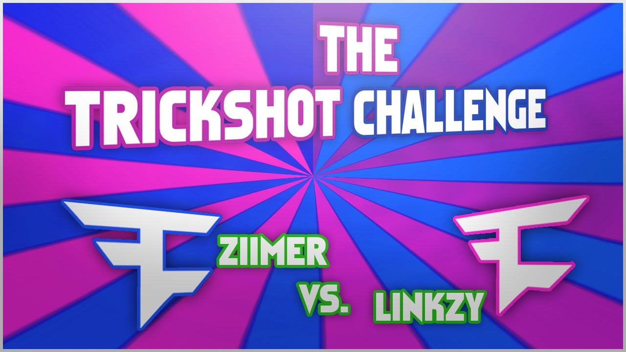The Trickshot Challenge #2 Vs FaZe ZiiMeR | FaZe Linkzy