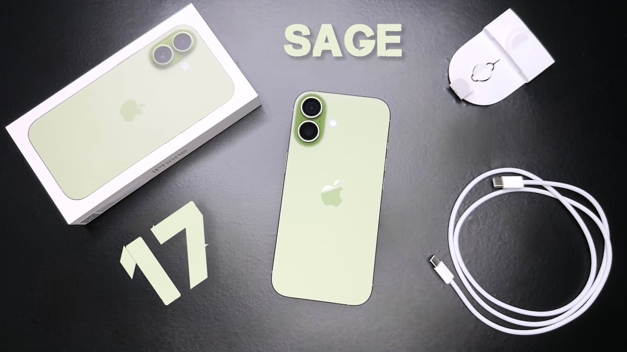 Unboxing iPhone 17 - Sage 📱
