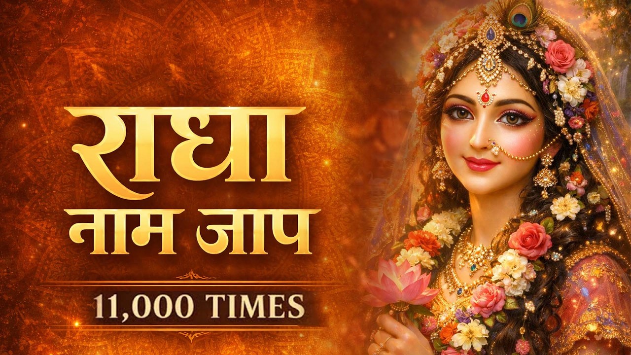 अखंड श्री राधा नाम जप 11000 Baar Shri Radha Naam Jaap 11000 Times Radha Naam Dhun | Radha Naam Dhun