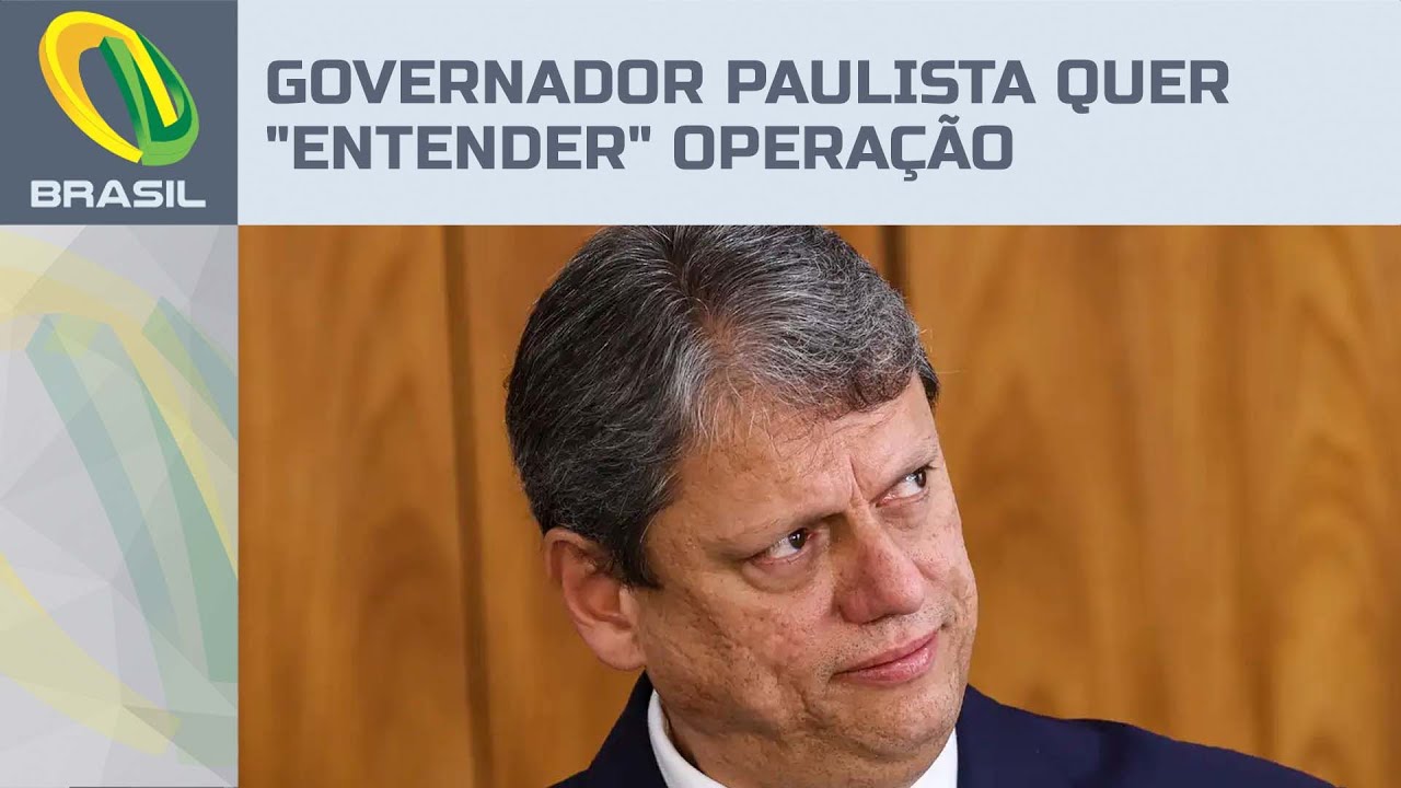 Tarcísio não irá a encontro de governadores com Cláudio Castro no Rio