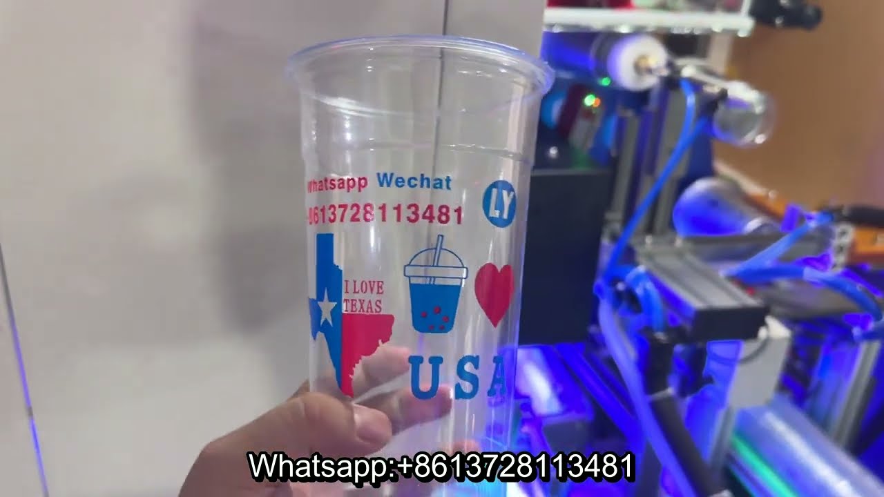 3 color cup full auto screen printer with auto storage for USA cup multi color printer for USA cup
