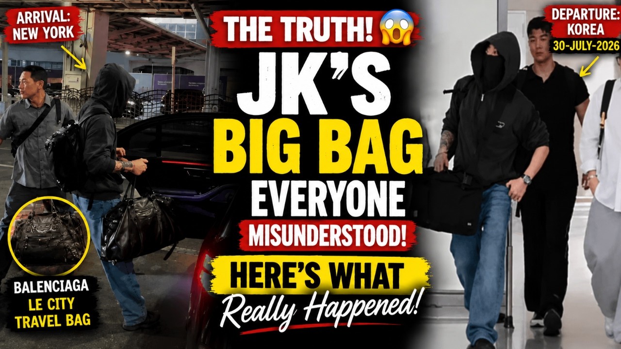 🔴 Fans Thought It Was a New Camera Bag... The Truth About JungKook's Big Bag