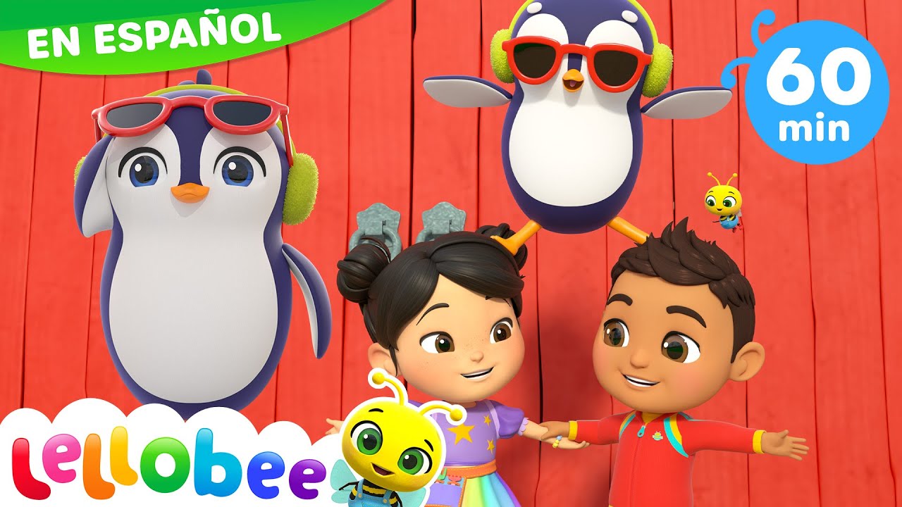 Hacemos el baile del Pingüino 🐧 Caricaturas - Canciones Infantiles 🎵 | Lellobee