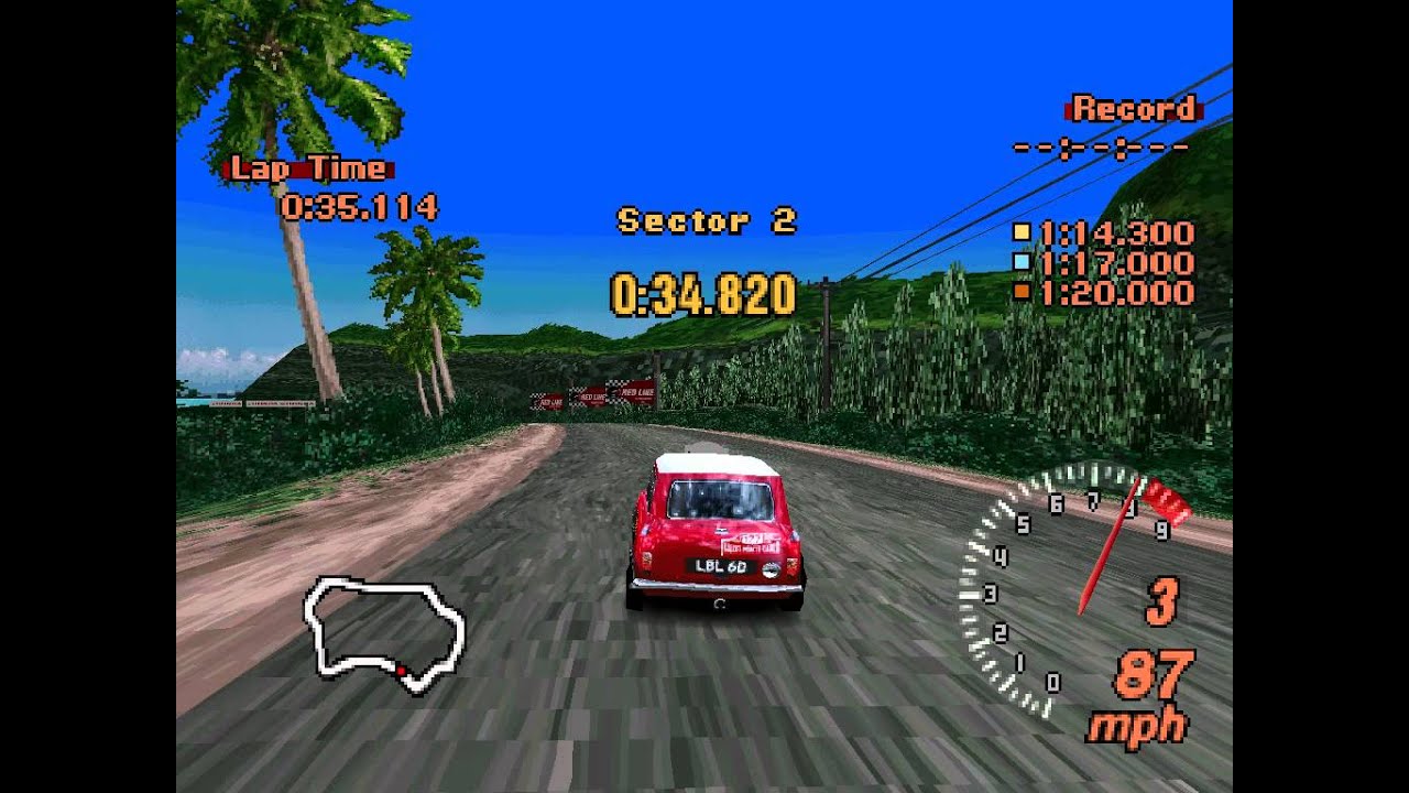 License-S Gran Turismo 2 - S-1 Rover Mini in Tahiti Road