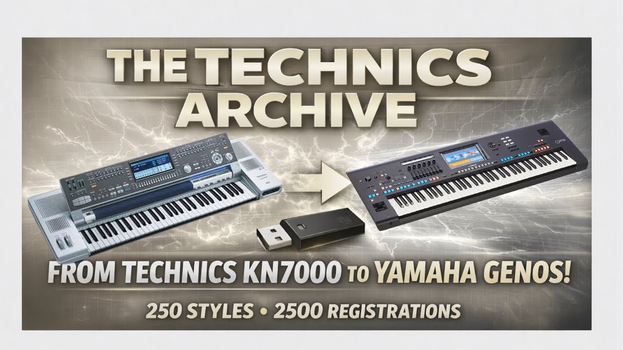 TECHNICS - now on your YAMAHA GENOS 1 & GENOS 2. The mighty KN7000 LIVES ON!
