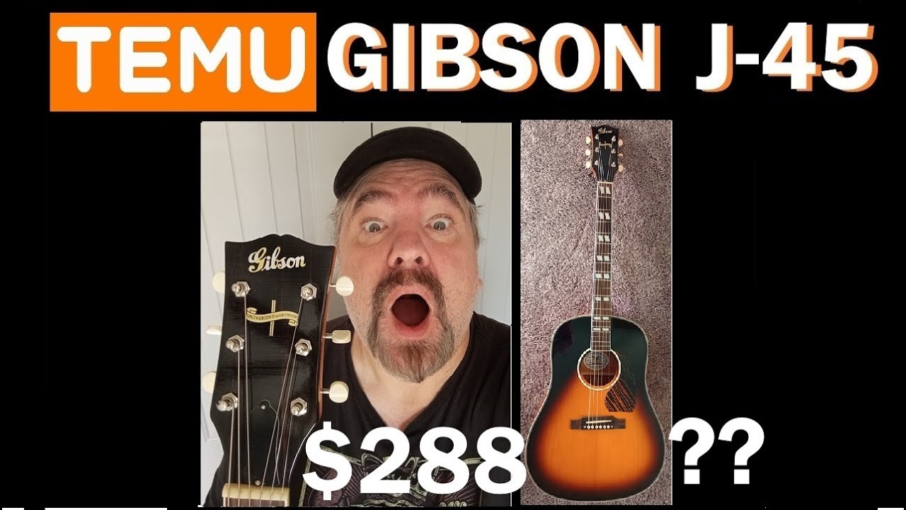 Temu Gibson J-45 Акустическая гитара