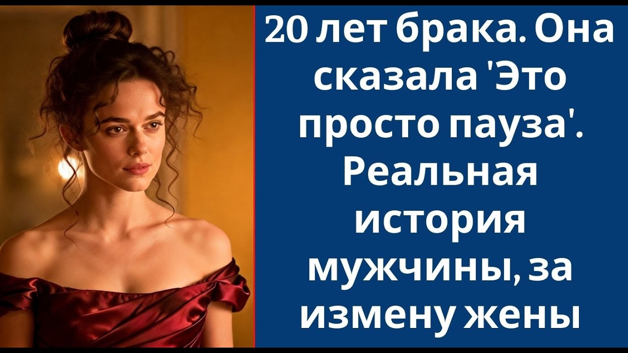 20 лет брака  Она сказала 'Это просто пауза'  Реальная история мужчины, за измену жены