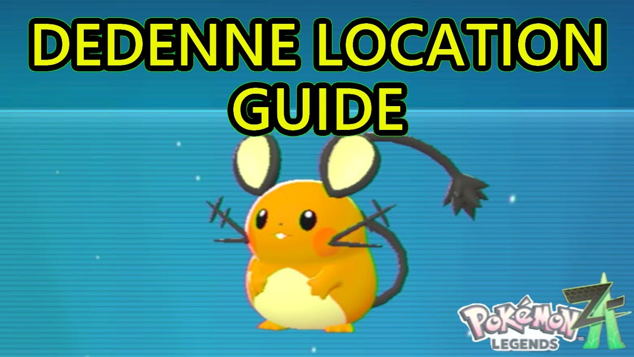 Руководство по местоположению Деденне в Pokemon Legends ZA. Как найти Деденне в Pokemon Legends ZA