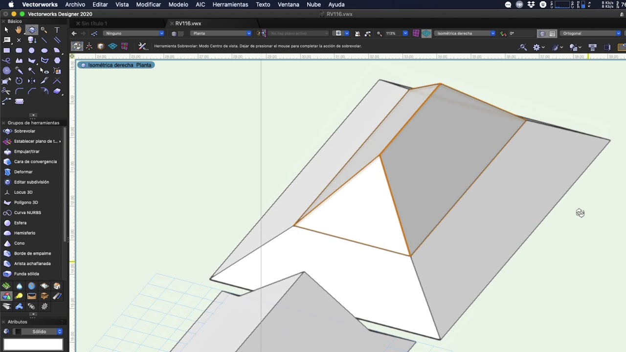 Crear diferentes cubiertas en #Vectorworks - RV 122