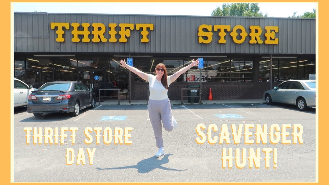 Thrift With Me! Thrift Store Day 2021 Thrifting Scavenger Hunt!