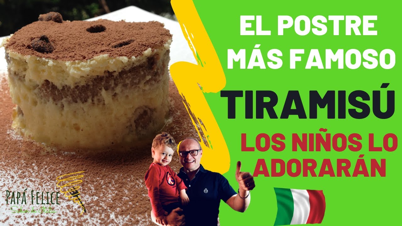 🆕 Receta tiramisu facil y economico. Tiramisú auténtico italiano. También para los niños.