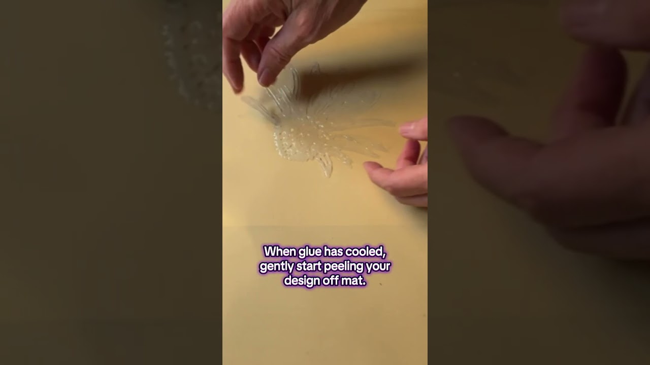 Hot Glue Magic: Create Pretty Floral Decal Artwork! 🌟