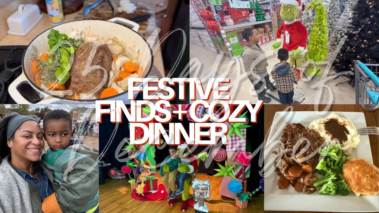 Vlogmas, день 1 ✨ Покупки праздничного декора и самый уютный ужин с тушеным мясом #25днейРождеств...