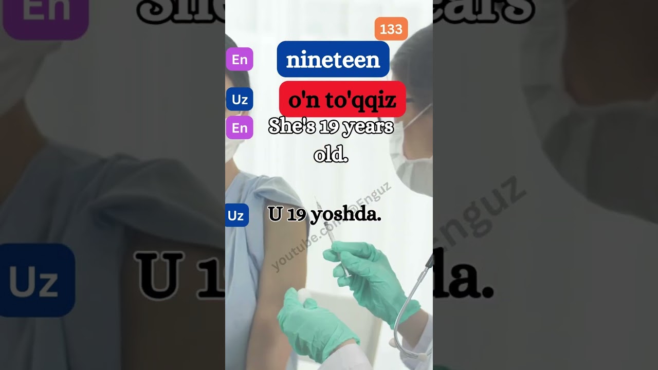 3(50) a1 English Uzbek 101-150 words #learnenglish #englishspeaking #uzbek