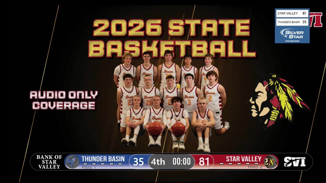 Wyoming Boys Basketball 4A State Consolation: Star Valley(WY) vs. Thunder Basin(WY)