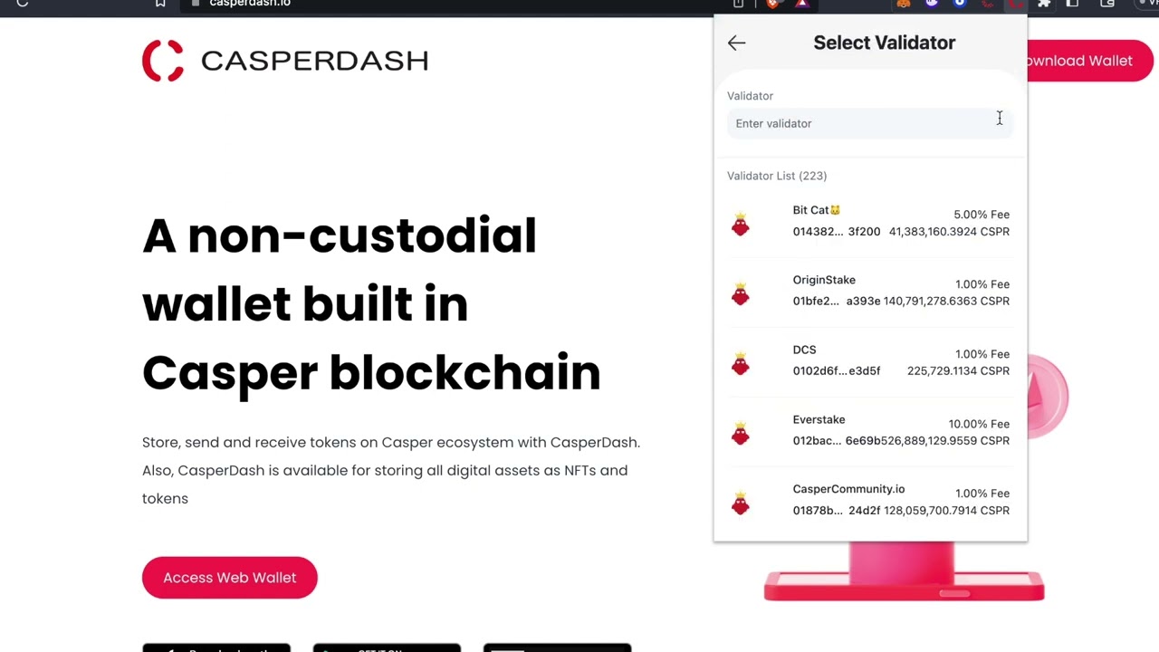 CasperDash || Staking Tutorial