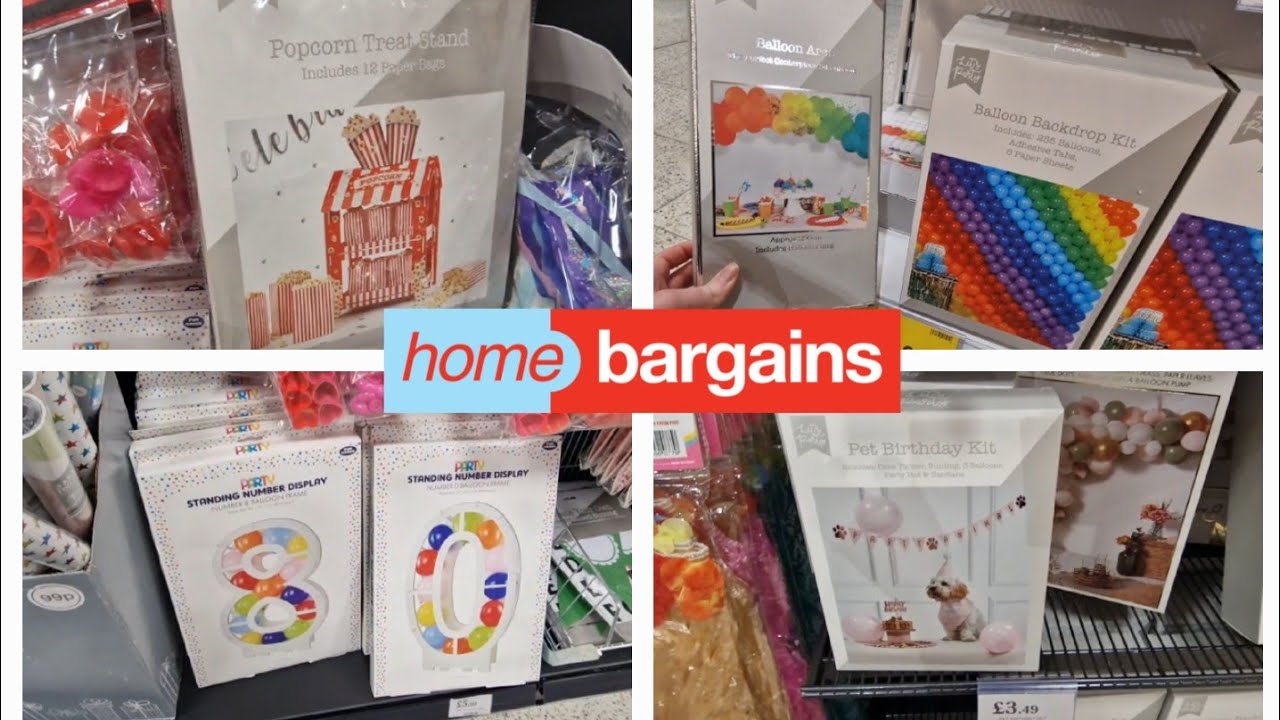 Come shop with me Home Bargains party range. June 2023. Pride range.