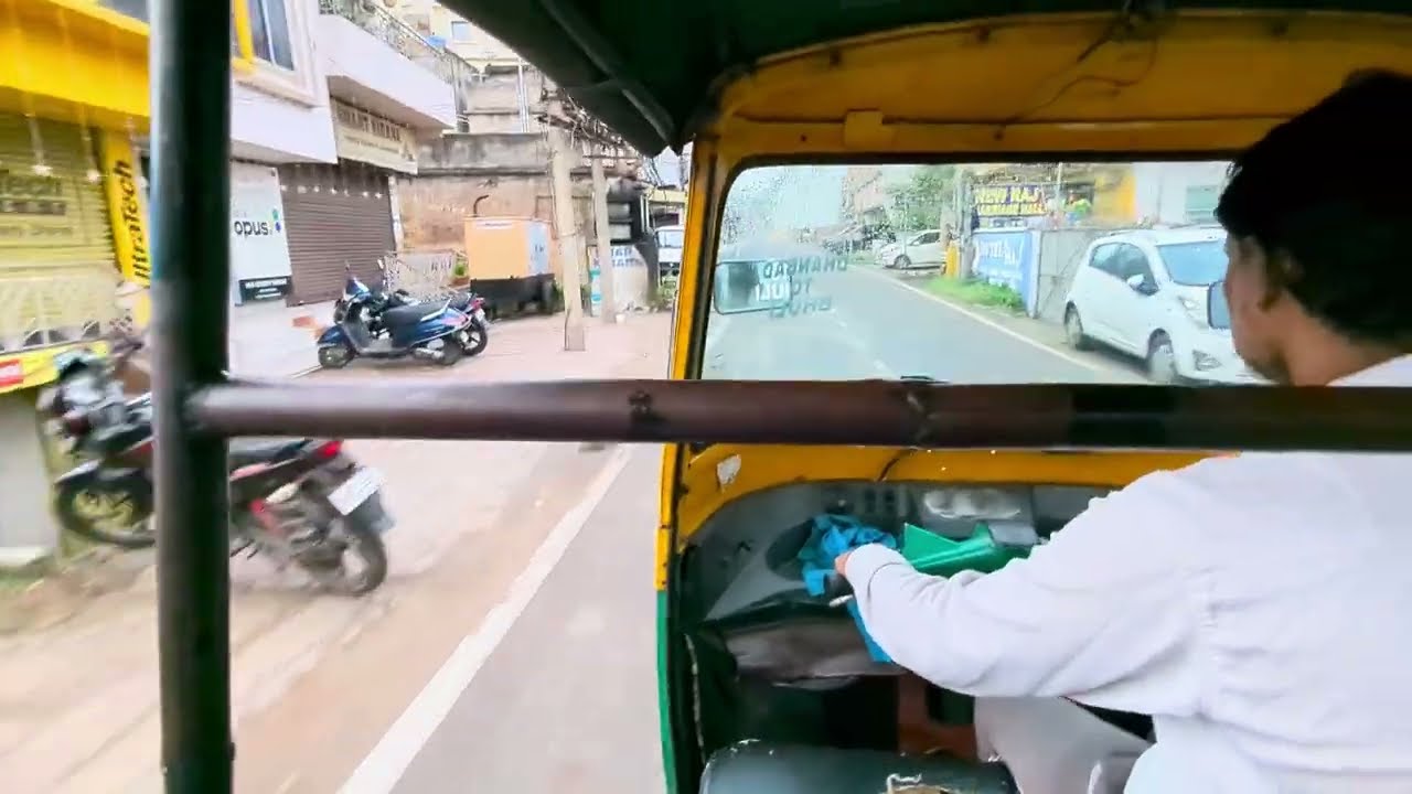 Experience Auto Rickshaw Ride Early Morning India POV | Travel | Explore | Traffic Noise
