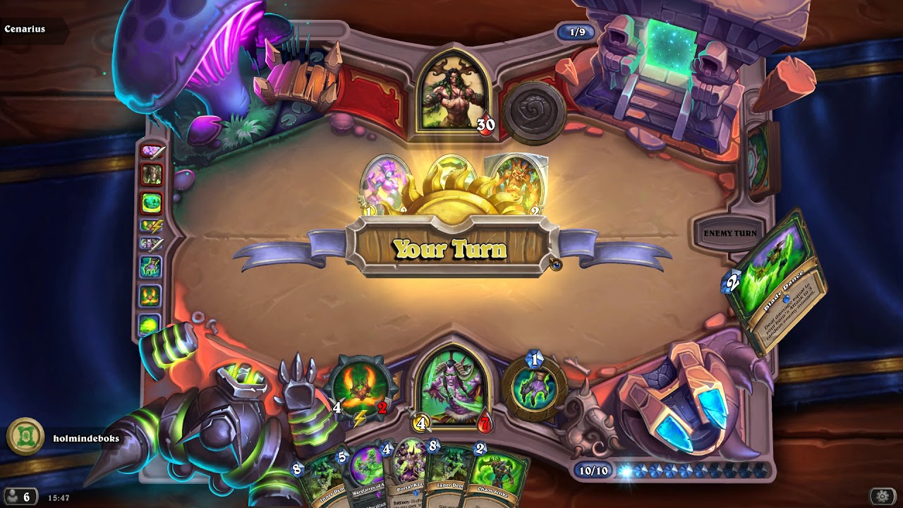 HearthStone Illidan vs Cenarius. Win