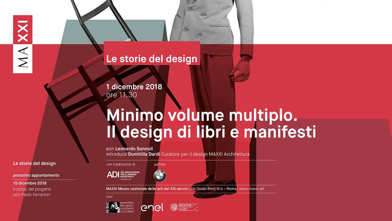 Le Storie del Design. Minimo volume multiplo. Il design di libri e manifesti | con Leonardo Sonnoli