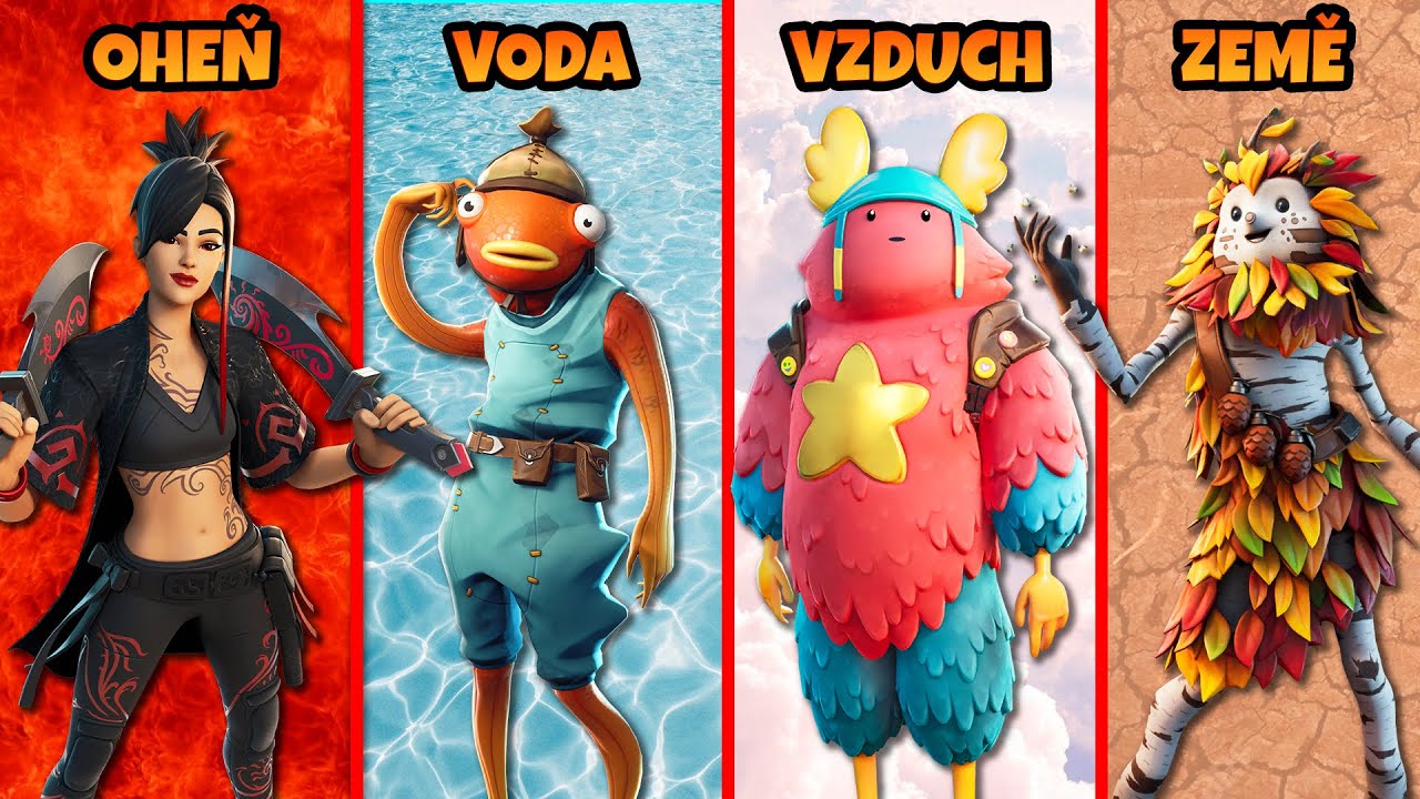 CHALLENGE ELEMENTŮ VE FORTNITE