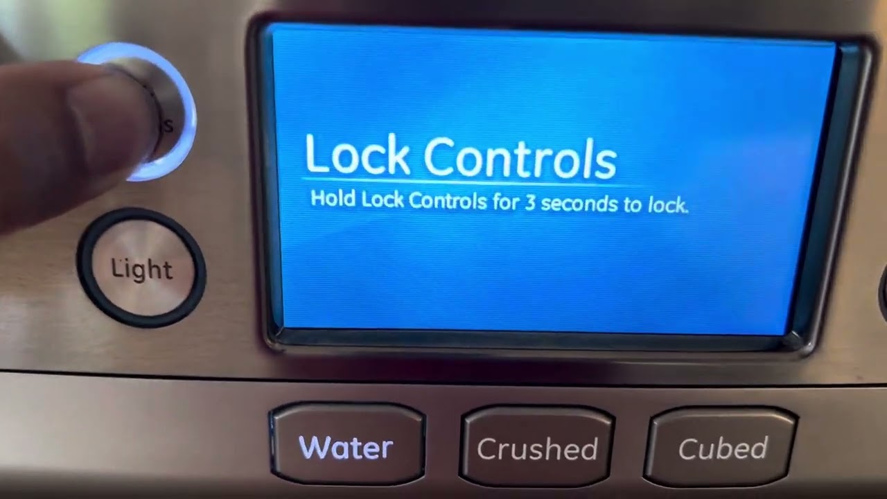 GE refrigerator LCD screen malfunction | Jumping Screens | Temporary Fix
