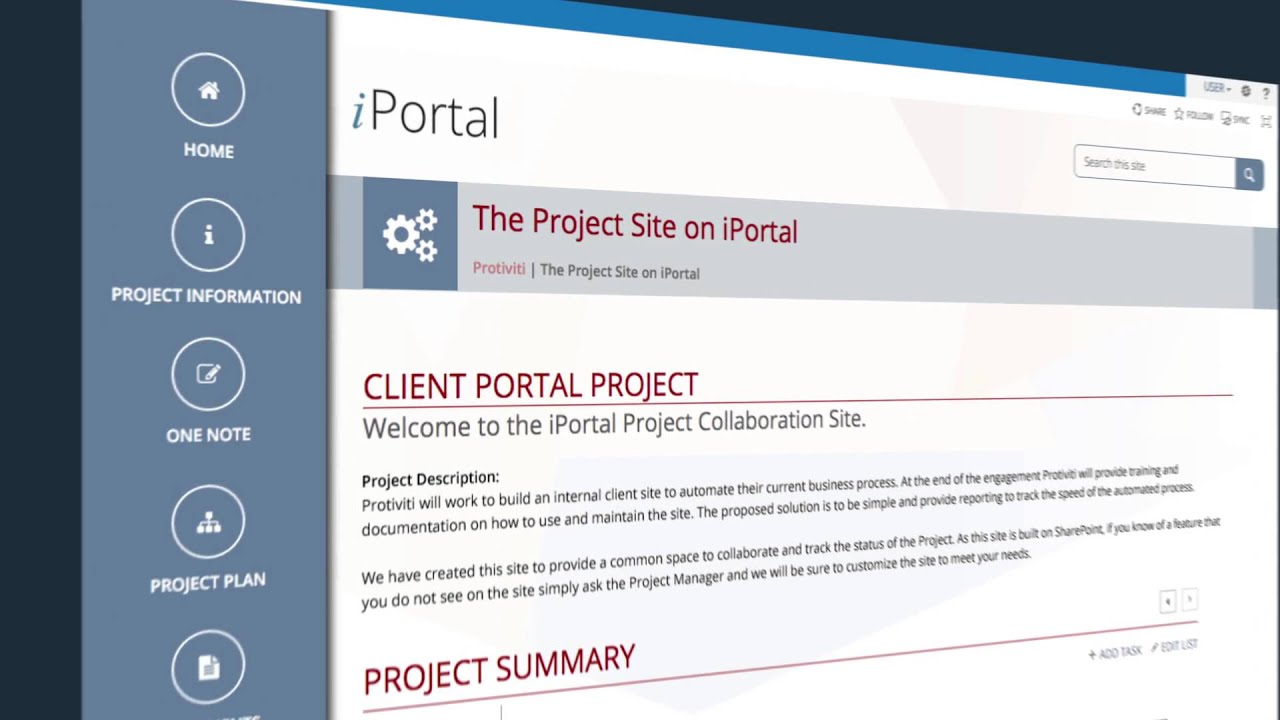 Protiviti SharePoint Extranet
