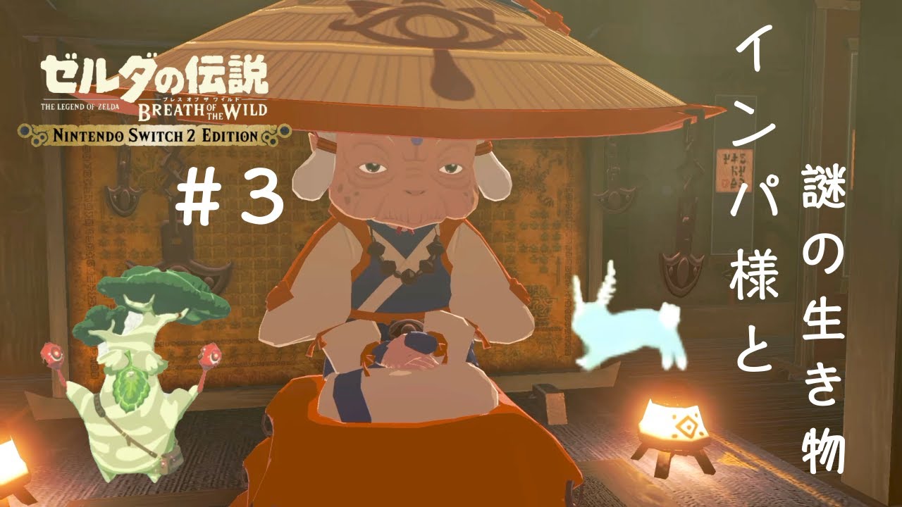 【ゼルダの伝説 BOTW】Part_3 100年前の真相判明!? カカリコ村でハイラル襲撃の生き残り「インパ様」と再会！